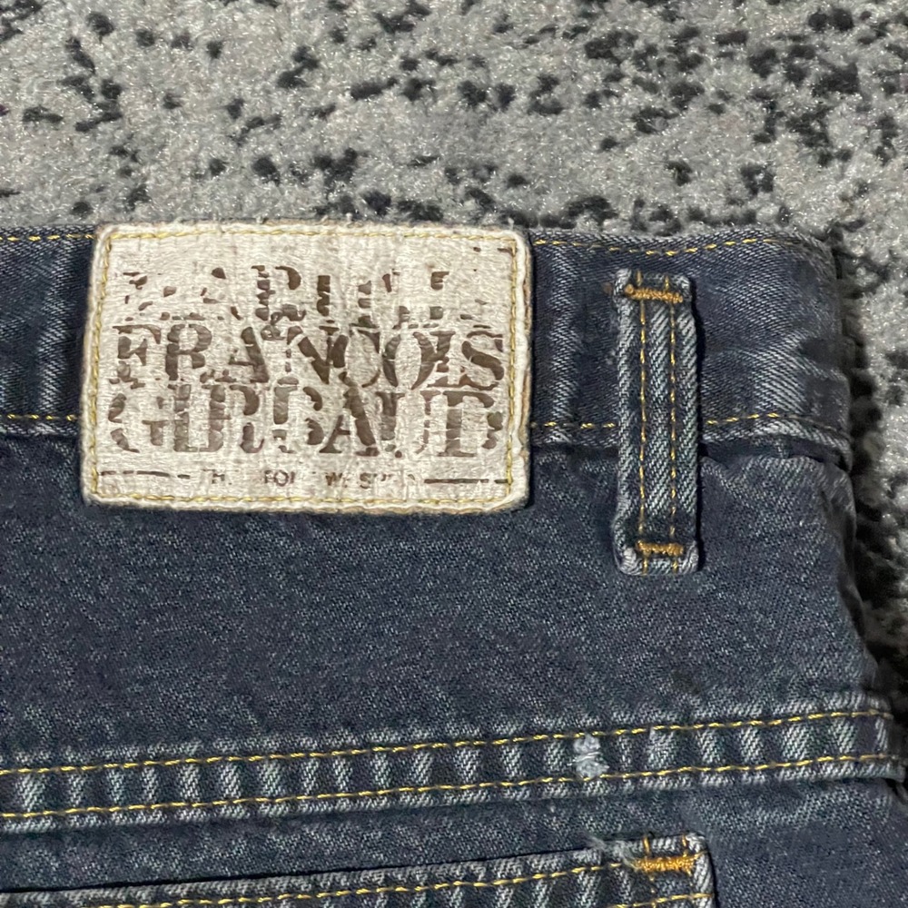 Marithe Francois Girbaud‎ Baggy Shorts Mens 36 (Fits 34") Black Denim Y2K Faded